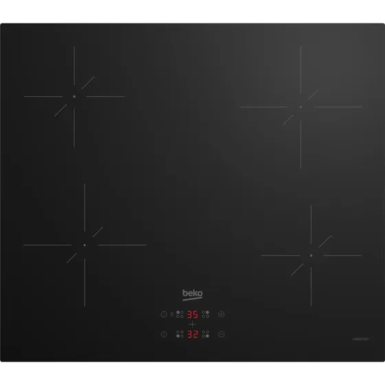 Beko HII64401QT 4-plades Induktionskogeplade, sort, 56 cm