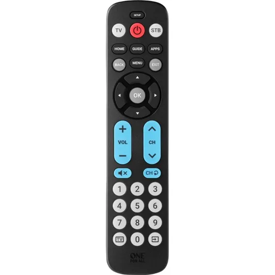 One for All URC6821 Big Button Fjernbetjening, Sort