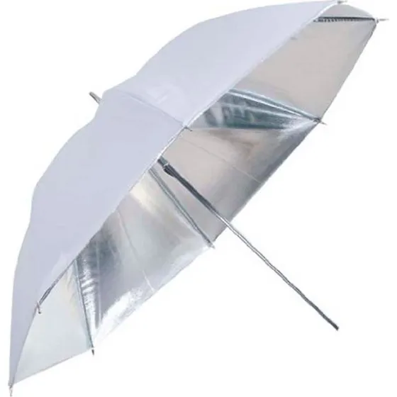 Falcon Eyes UR-48S Paraply 122cm Sølv/Hvid