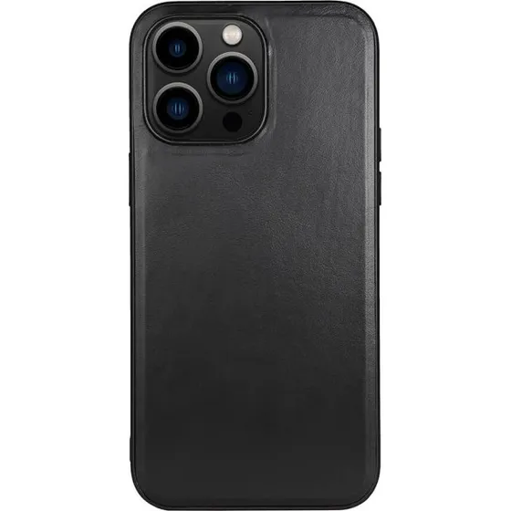 Buffalo MagSeries Læder Cover Sort til iPhone 14 Pro Max
