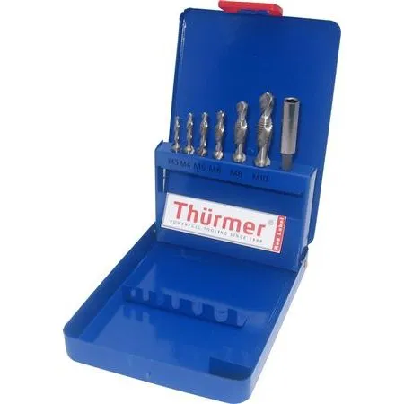 HSS Kombinationssnittappesæt M3-M10, 1/4" sekskantsskaft