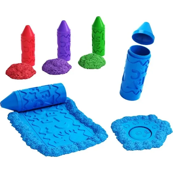 Kinetic Sand Stempel N' Rul Ass, 85 g blå