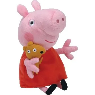 TY Peppa Pig Beanie Boos - Blød hoppebold med venner