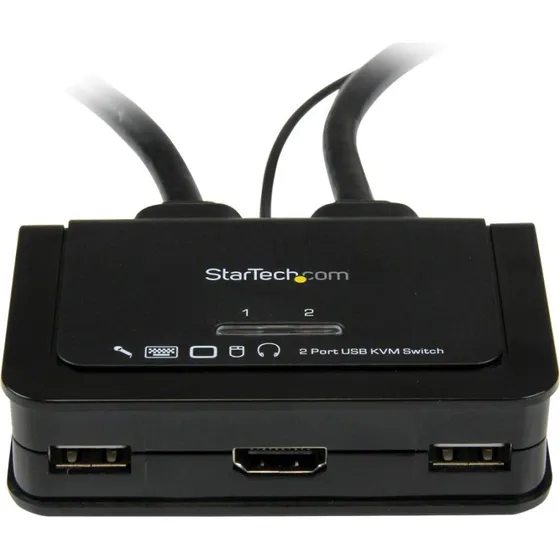 StarTech.com SV211HDUA 2-Port HDMI KVM med Audio og Fjernbetjening