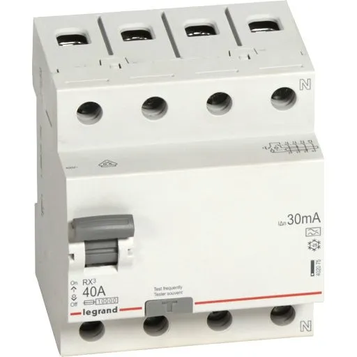 Legrand RX3 HPFI 4P 40A Type A, 30mA