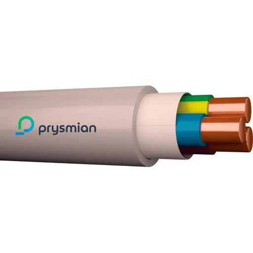 Prysmian 5x1,5 mm² halogenfri installationskabel, UV-beskyttet