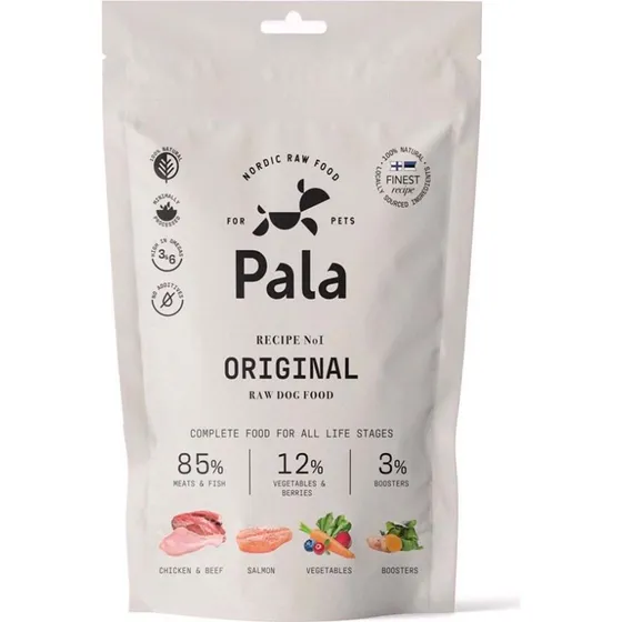 Pala Raw Dog Food Original (kylling/laks/okse), 100g