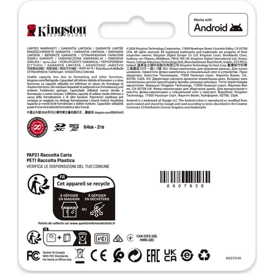 Kingston Canvas Go Plus 128 GB MicroSD, 200 MB/s, A2 U3 V30