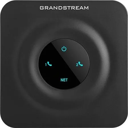 Grandstream HT802v2 VoIP-gateway, 2x FXS, 100 Mbps, Sort