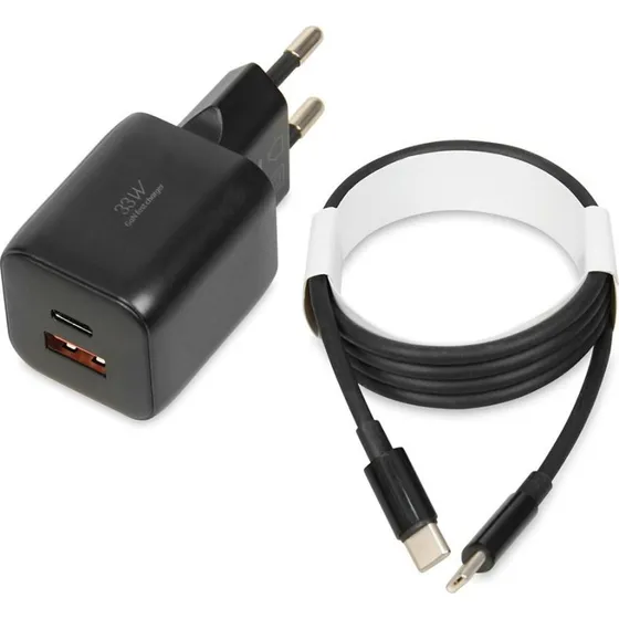 iBox C-42 33W GaN Vægoplader, sort