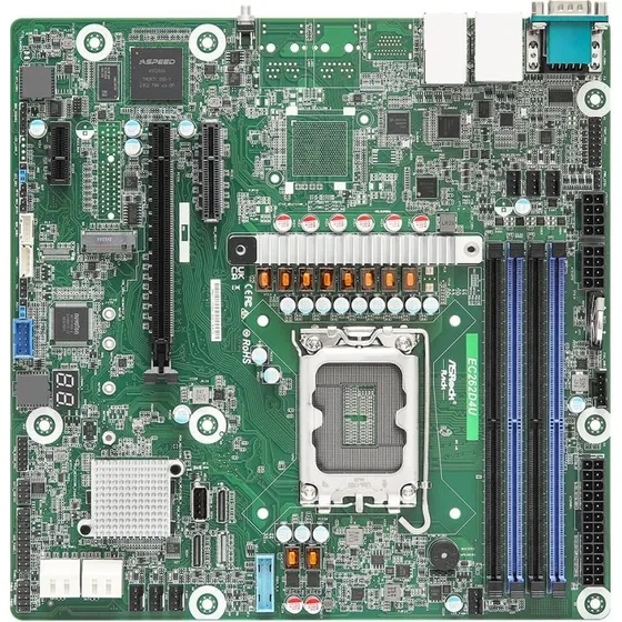 ASRock EC262D4U Bundkort, Intel C262, LGA1700, micro ATX, DDR5