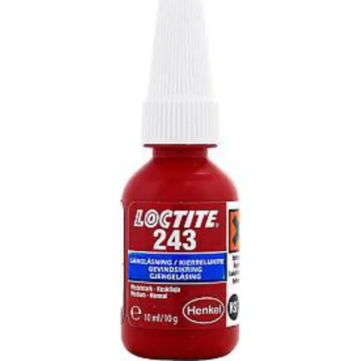 Loctite 243 Gevindsikring, Medium Styrke, 10 ml