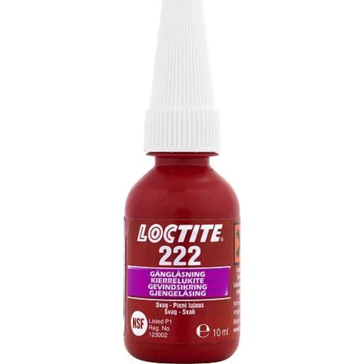 Loctite 222 Gevindsikring, Lav Styrke, 10 ml