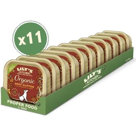 Lilys Kitchen Paté Organic Beef Supper, 11 x 150g