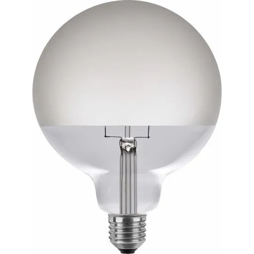 SLV Half Moon E27 6,5W 2700K frostet LED-globepære