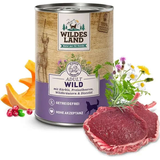 Wildes Land Classic Vildt Dåsemad til Hunde, 400g