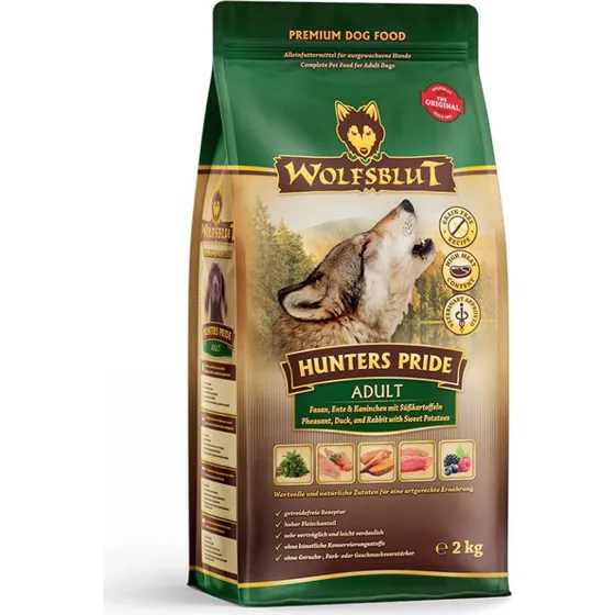 WolfsBlut Hunters Pride Adult hundefoder, 2 kg