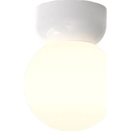 Astro Lyra Loftlampe, Ø18 cm, opal glaskuppel, IP44