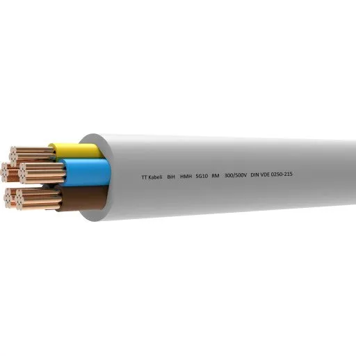 HMH-J 5G10 mm² Halogenfrit Installationskabel, Metervare