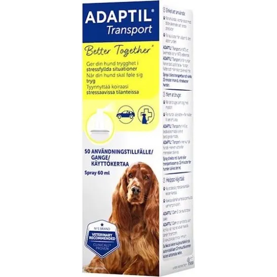 Adaptil Transport Spray 60 ml – ro og tryghed i bilen