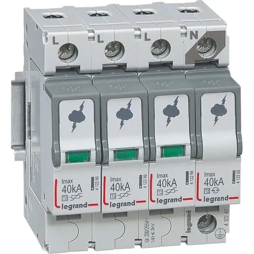 Legrand T2 3P+N 40kA transientbeskyttelse