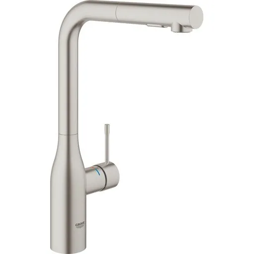 Grohe Essence Køkkenarmatur, Supersteel, udtrækkelig