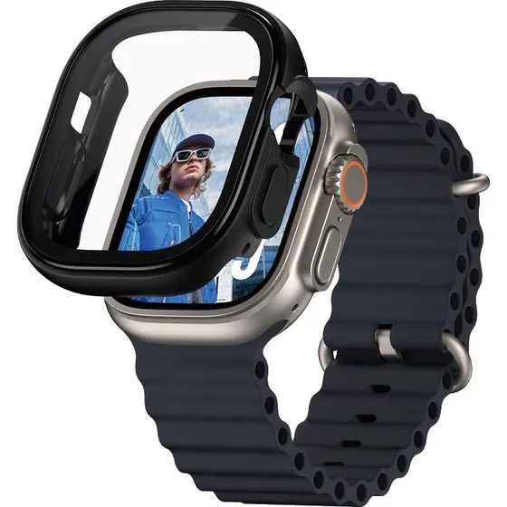 PanzerGlass Snappie Full Body Bulky Skærmbeskyttelse Sort til Apple Watch Ultra 2