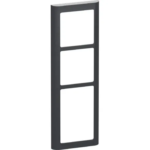 LK Fuga Soft 63 ramme, 3,5 modul, koksgrå