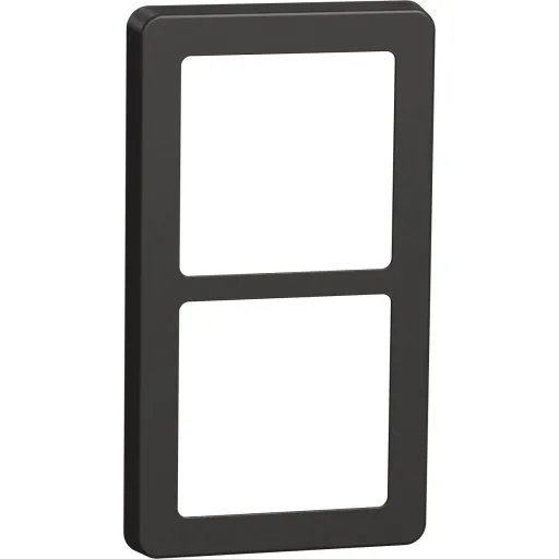 LK Fuga Base 63 ramme 2x1 modul, koksgrå