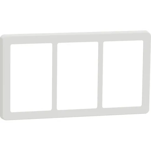 LK Fuga Base 63 ramme 3x1,5 modul, hvid
