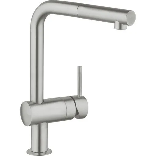 Grohe Minta Køkkenarmatur, SuperSteel, udtrækstud
