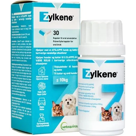 Zylkene 75 mg, 30 stk – Naturlig støtte til ro og tryghed hos hunde og katte