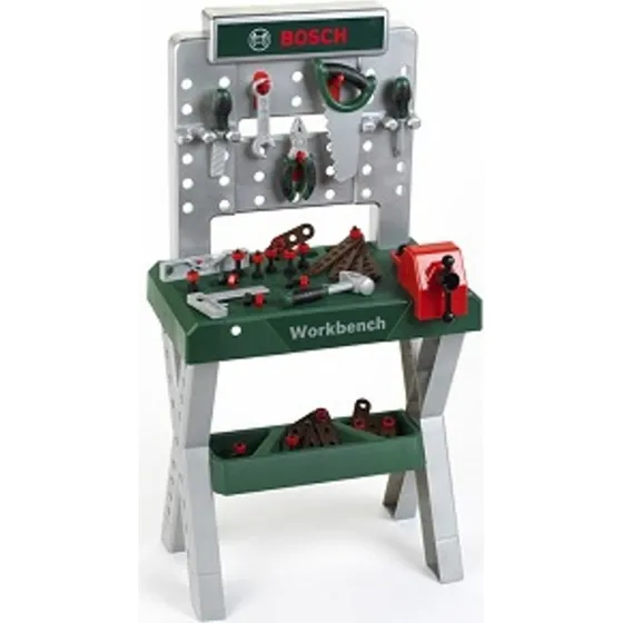 Bosch arbejdsbænk X-leg 64x51 cm med værktøj, grøn og sølv