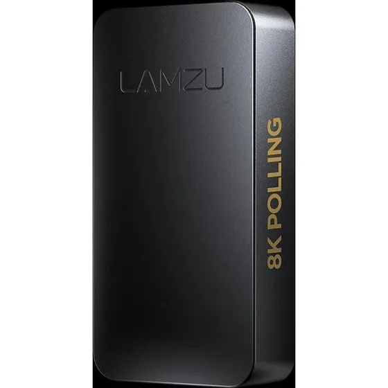 Lamzu Paro 8K Dongle, Optisk Gamingmus, Charcoal Black