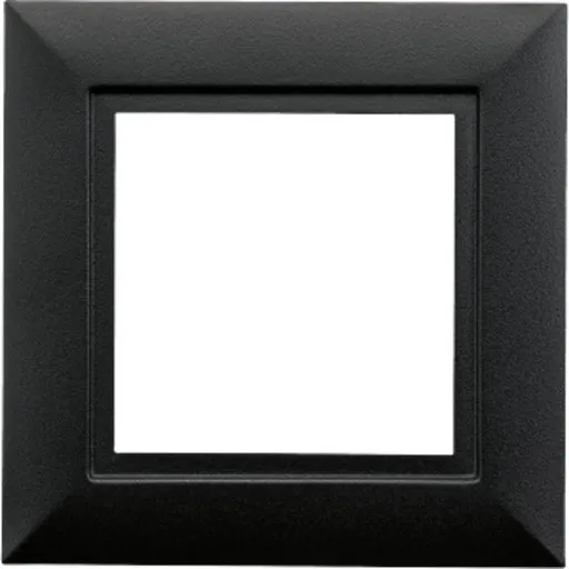 SG Soft Square 1 ramme, sort, 14x14x4 cm