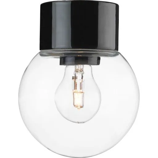 Ifö Electric Classic Globe Loftlampe, Ø15 cm, sort/klar