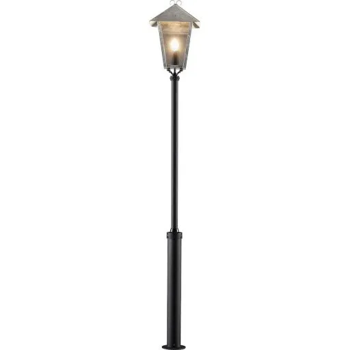 Konstsmide Benu parklampe, galvaniseret stål, 36x254x36 cm
