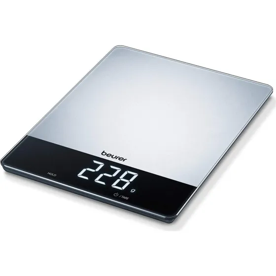 Beurer KS34 XL Køkkenvægt, 15 kg, rustfrit stål
