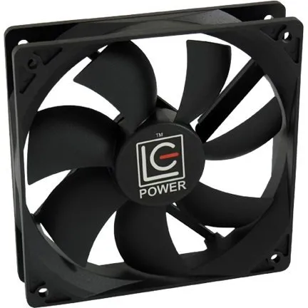 LC Power 120 mm Case Fan, Sort