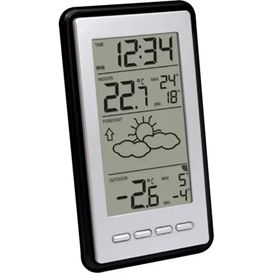 Technoline WS 9130-IT Sort/Sølv med Sensor