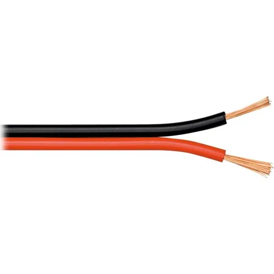 Goobay Højttalerkabel 25 m rød/sort 0,75 mm²