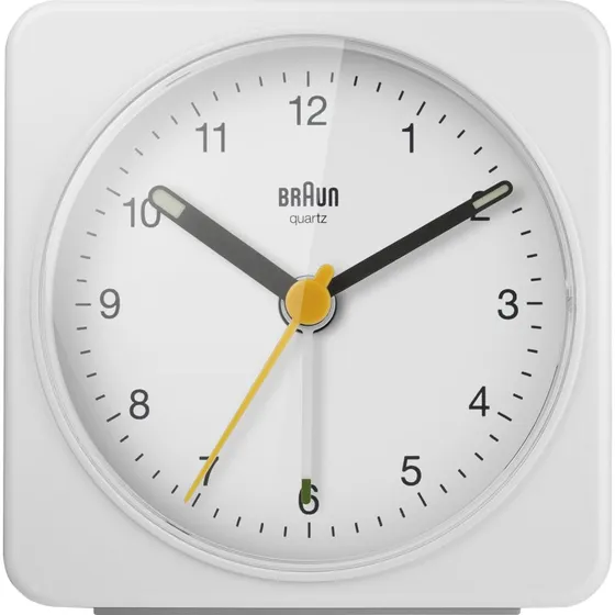 Braun BC03W Alarmur, hvid, kvadratisk