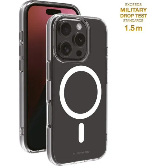 Vivanco MagClear Cover til iPhone 16 Pro - Klar