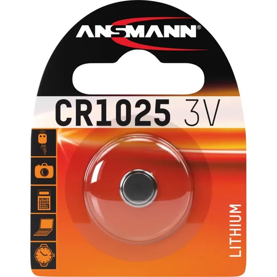 Ansmann CR1025 3V Lithium Knapcelle (1 stk.)