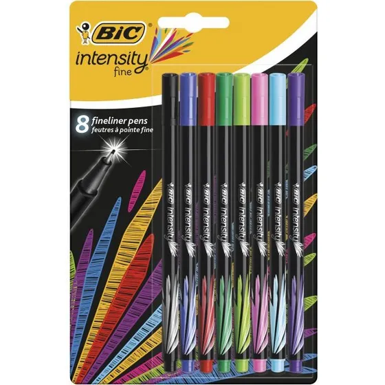 BIC Intensity Fine Felt Pen 8 Farver