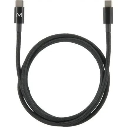 Mobilis USB-C kabel 2m, sort, 100 W
