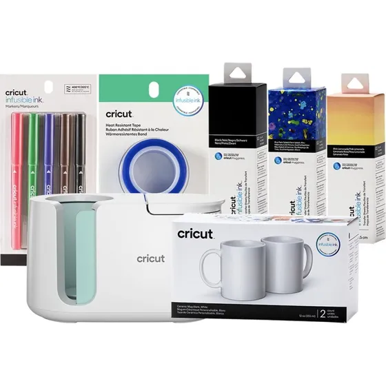 Cricut Joy Mug Press Starter Bundle Hvid