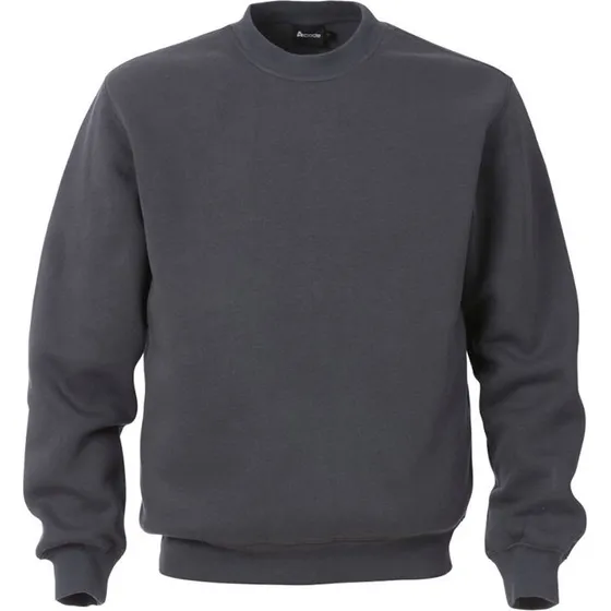 Fristads A-Code Klassisk Sweatshirt, Mørkegrå, L