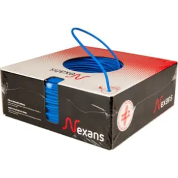 Nexans H07Z1-U 1x1,5 mm² PVL 100 m blå halogenfri