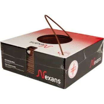 Nexans H07Z1-U 1x1,5 mm² brun 100 m, halogenfri